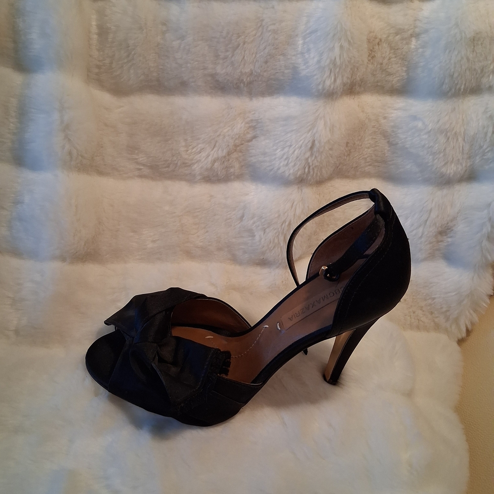 BCBGMaxAzria Black Peep-Toe Heels